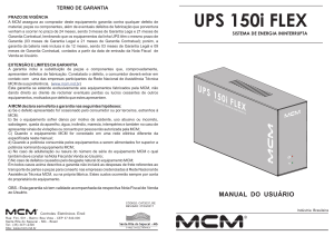 UPS 150i FLEX - MCM Fontes e Nobreaks