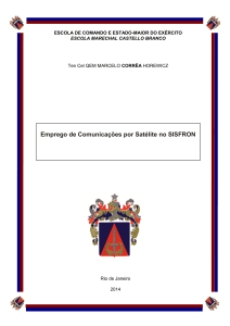 Emprego de Comunicações por Satélite no SISFRON