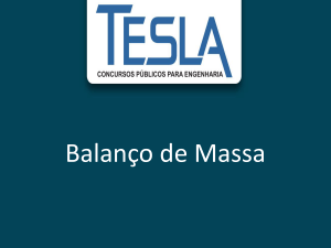 Balanço de Massa - Tesla Concursos