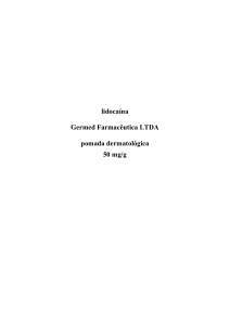 lidocaína Germed Farmacêutica LTDA pomada dermatológica 50