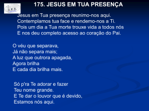 175. jesus em tua presença - Igreja Reformada Evangélica