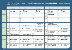 Feriado Revisão Revisão Revisão Revisão Revisão Sima Sima