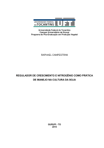 REGULADOR DE CRESCIMENTO E NITROGÊNIO COMO