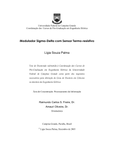 Modulador Sigma-Delta com Sensor Termo-resistivo