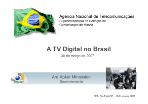 A TV Digital no Brasil