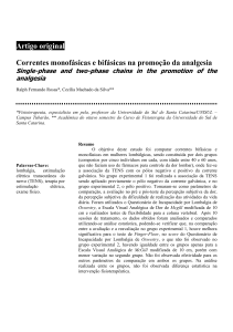 Artigo original Correntes monofásicas e bifásicas na