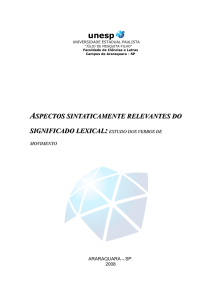 aspectos sintaticamente relevantes do significado lexical