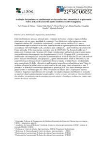 Avaliação dos parâmetros cardiorrespiratórios em bovinos