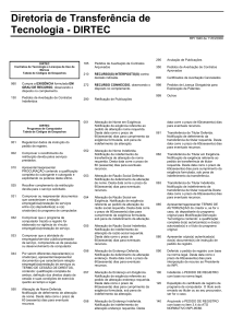 Diretoria de Transfer&ecirc;ncia de Tecnologia - DIRTEC