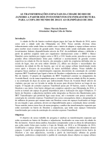 as transformações espaciais da cidade do rio de janeiro - PUC-Rio