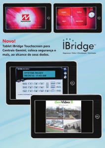 Tablet iBridge Touchscreen para Centrais Gemini, coloca