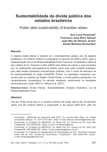 Sustentabilidade da dívida pública dos estados brasileiros