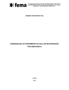 humanização do enfermeiro na sala de recuperação pós