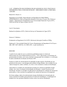 i-187 - otimização do controle de qualidade da água