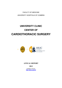cardiothoracic surgery - Universidade de Coimbra