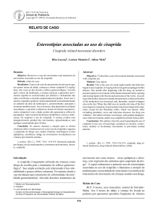 Estereotipias associadas ao uso de cisaprida