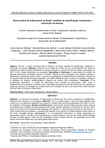 Atual cenário da tuberculose no Brasil: medidas de identificação