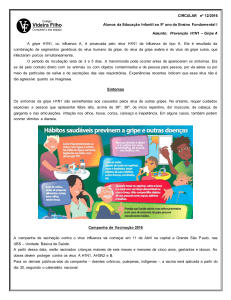 Prevenção H1N1 - Colégio Videira Filho