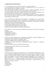 CONHECIMENTOS ESPECÍFICOS 01. Constituem