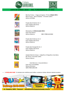 lista de livros 2016 - ens. fundamental 3º ano