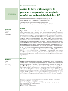 Análise de dados epidemiológicos de pacientes acompanhadas por