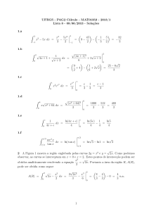 UFRGS - PAG2 Cálculo - MAT01353 - 2013/1 Lista 8