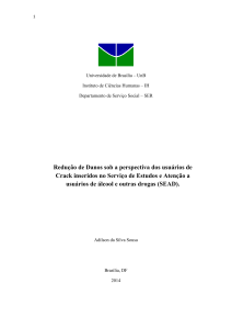 Redução de Danos sob a perspectiva dos usuários de - BDM