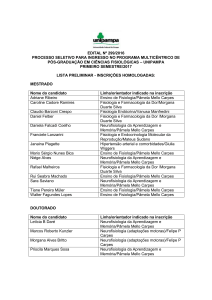 Inscrições Homologadas Edital 299/2016 (Ingresso PMPGCF)