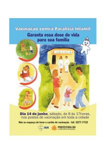 Ajude a manter a poliomielite erradicada do Brasil