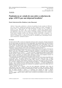 Article Pandemia no ar: estudo de caso sobre a cobertura da gripe A