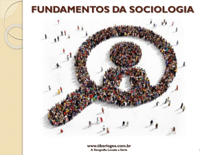 Slide Sobre os Fundamentos da Sociologia