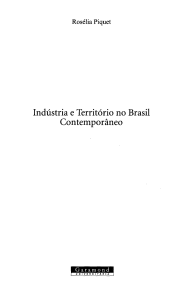 Indústria e Território no Brasil Contemporâneo