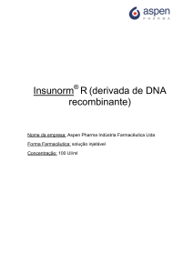 Insunorm R(derivada de DNA recombinante)