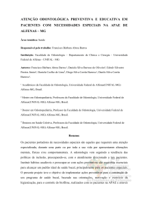 6.1.9. Pessoas com Deficiências Incapacidades, e Necessidades