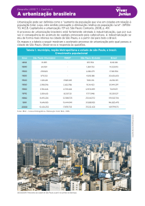 A urbanização brasileira
