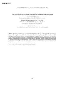 Tecnologias da informação, violência e uso do território