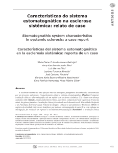 Características do sistema estomatognático na esclerose sistêmica