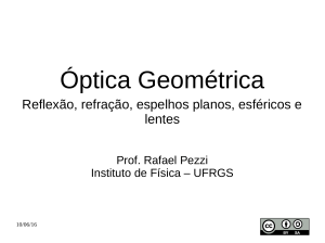 Óptica Geométrica - Instituto de Física