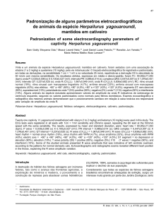 Padronização de alguns parâmetros eletrocardiográficos de