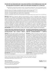 pacientes em hemodiálise com diagnóstico de enfermagem volume