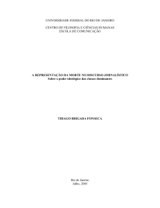 A Representação da Morte no Discurso Jornalístico