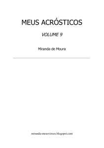 MEUS ACRÓSTICOS