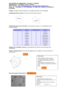 Aula 09 – Poligonos, nº diagonais e soma de