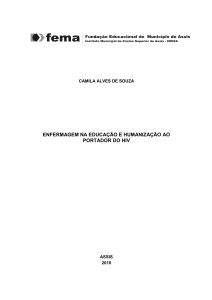 enfermagem na educação e humanização ao portador do hiv