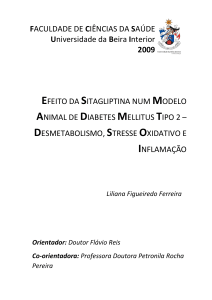 Efeito da Sitagliptina num modelo animal de DMT2