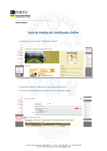 Guia de Pedido de Certificados Online