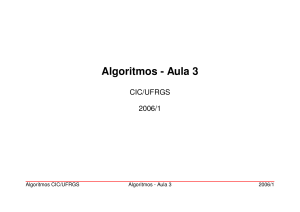 Algoritmos - Aula 3 - Inf