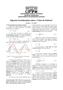 Fator de Potencia - Engenharia Eletrica