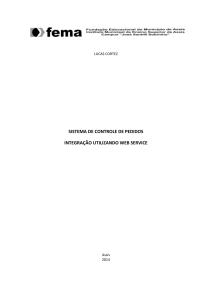 sistema de controle de pedidos integração utilizando web service