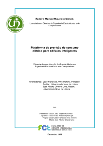 Plataforma de previsão do consumo elétrico para edifícios